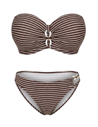 Плавки в полоску Kris Line JAVA briefs, Цвет: коричневый, Размеры: M, изображение 6