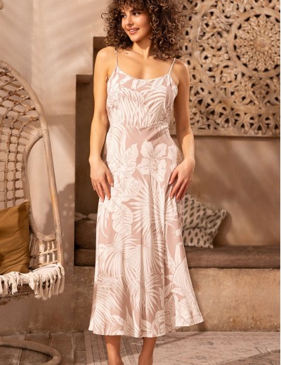 Длинный сарафан Mia-Amore TELMA 5780, Цвет: латте, Размеры: M, изображение 3