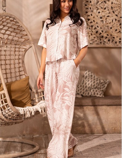 Комплект из тканой вискозы Mia-Amore TELMA 5786, Цвет: латте, Размеры: L, изображение 4