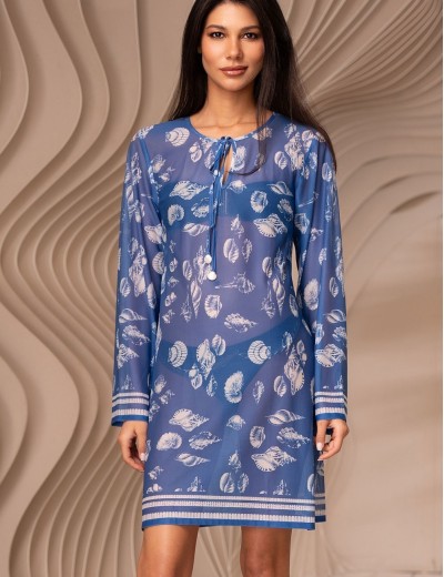 Короткая туника Mia-Amore UNDINA 2400, Цвет: синий, Размеры: 3XL, изображение 3