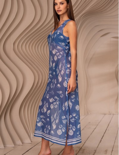 Длинная туника Mia-Amore UNDINA 2407, Цвет: синий, Размеры: 3XL, изображение 3