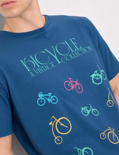 Мужская футболка Ysabel Mora RIDE 90532, Цвет: синий, Размеры: M, изображение 3