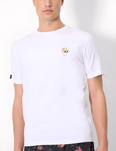 Мужская футболка Ysabel Mora SKULL 90536, Цвет: белый, Размеры: M, изображение 2