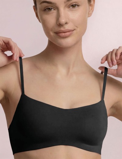 Бюстгальтер топ из хлопка Infiore NATURALFIT 772 nero, Цвет: nero (черный), Размеры: 75B, изображение 6