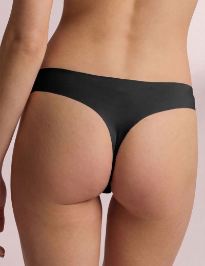 Бразилиана-невидимки из хлопка Infiore NATURALFIT 776 nero, Цвет: nero (черный), Размеры: S, изображение 2