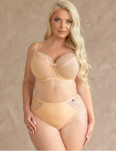 Высокие трусы слипы Kris Line NEL high waist, Цвет: персик, Размеры: L, изображение 4