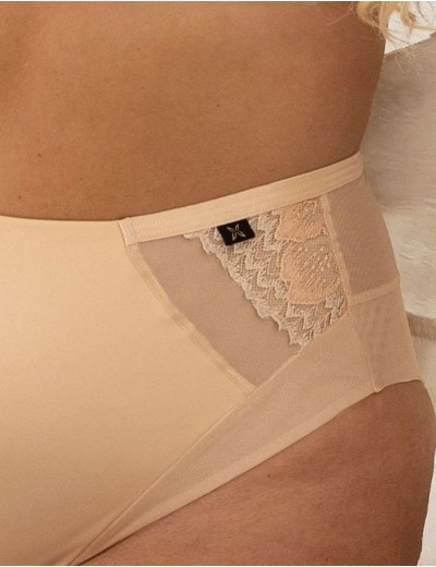 Высокие трусы слипы Kris Line NEL high waist, Цвет: персик, Размеры: L, изображение 3