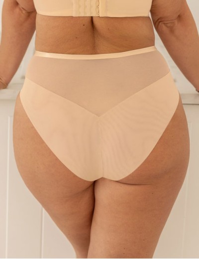 Высокие трусы слипы Kris Line NEL high waist, Цвет: персик, Размеры: L, изображение 2