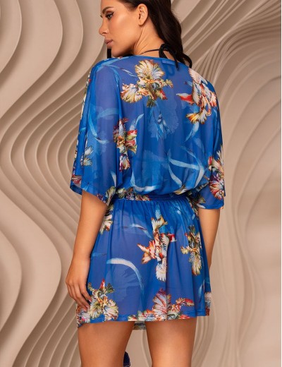 Туника c декоративной завязкой Mia-Amore ANTIGUA 2171, Цвет: синий, Размеры: L/XL, изображение 2
