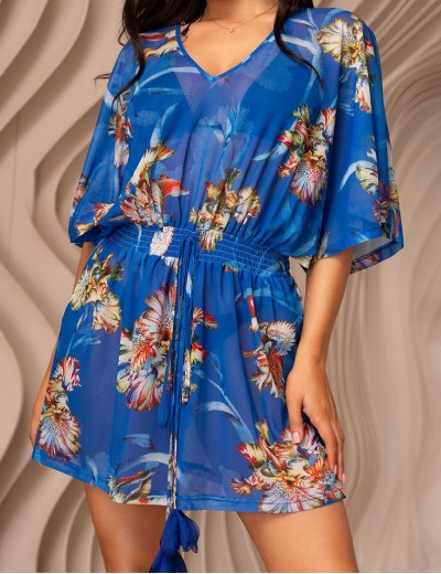 Туника c декоративной завязкой Mia-Amore ANTIGUA 2171, Цвет: синий, Размеры: L/XL, изображение 4