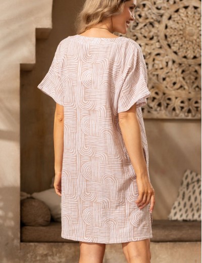 Короткая туника из хлопка Mia-Amore AMBER 5791, Цвет: бежевый, Размеры: S/M, изображение 2