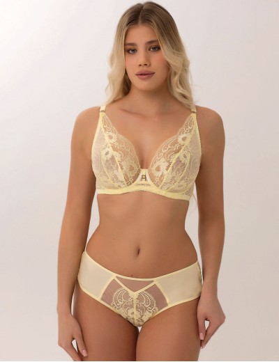 Кружевной бюстгальтер бралетт Subtille YASMIN YELLOW soft bralette, Цвет: желтый, Размеры: 75E, изображение 5