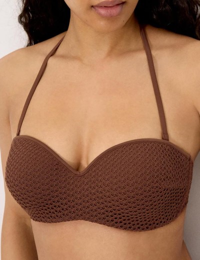 Пляжный бюст-бандо Ysabel Mora SAND 83355 коричневый, Цвет: коричневый, Размеры: 85C, изображение 2