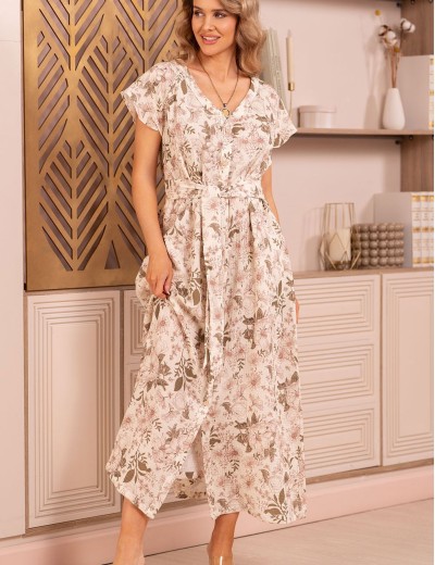 Длинное платье-рубашка Mia-Amore DORIN 5655, Цвет: мультицвет, Размеры: 2XL, изображение 3