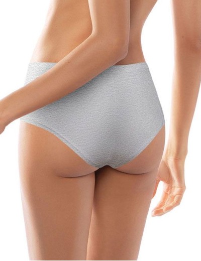 Трусы брифы хлопковые Sielei NATURAL COTTON 1441 grigio melange, Цвет: grigio melange (серый), Размеры: XS, изображение 2