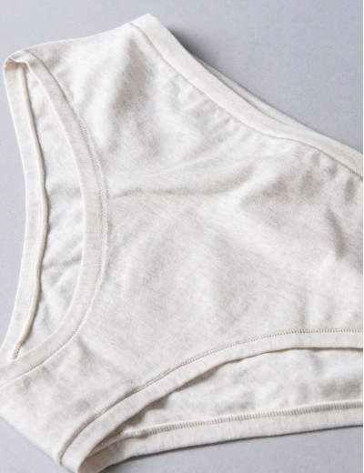 Хлопковые слипы-миди Sielei NATURAL COTTON 1449 ecru melange, Цвет: ecru melange (светло-бежевый), Размеры: M, изображение 4