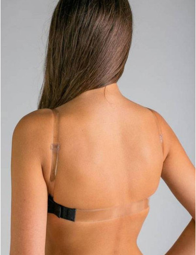 Бюстгальтер пуш-ап с силиконовой спинкой Jolidon S1152 черный, Цвет: черный, Размеры: 70C, изображение 2