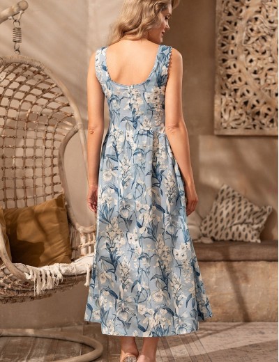 Длинный сарафан Mia-Amore EIDAN 5734, Цвет: мультицвет, Размеры: L, изображение 2