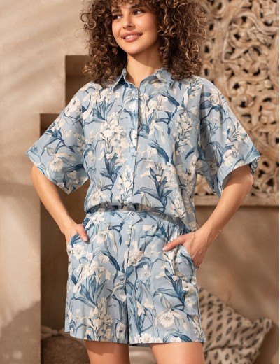 Комплект из рубашки и шорт Mia-Amore EIDAN 5735, Цвет: мультицвет, Размеры: L, изображение 3