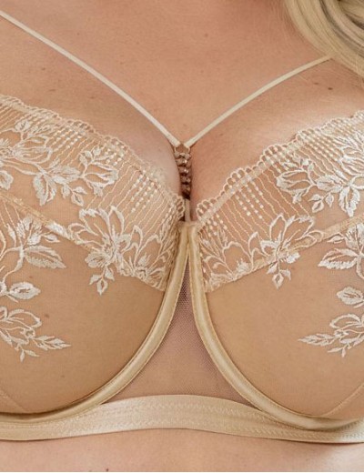 Бюстгальтер с подкроем Kris Line FIORE soft full cup телесный, Цвет: телесный, Размеры: 70G, изображение 3