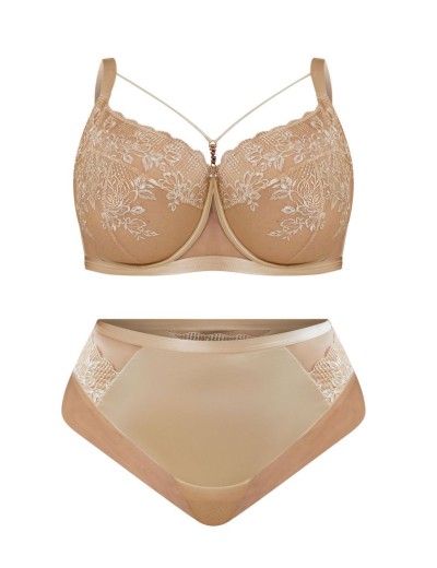 Бюстгальтер с подкроем Kris Line FIORE soft full cup телесный, Цвет: телесный, Размеры: 70G, изображение 5
