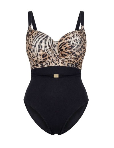 Закрытый купальник Kris Line MAUI body soft full cup roma, Цвет: леопард, Размеры: 70H, изображение 5