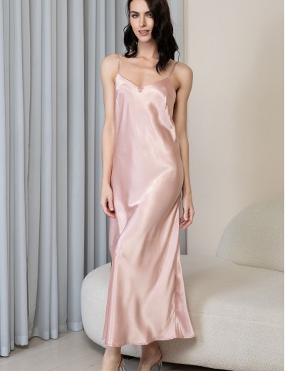 Длинная ночная сорочка Mia-Amore ANABELLA 4824 пудра, Цвет: пудра, Размеры: 2XL, изображение 3