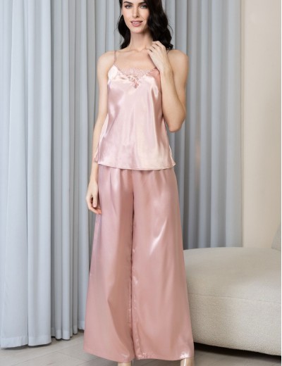 Комплект-тройка шелковый Mia-Amore ANABELLA 4826 пудра, Цвет: пудра, Размеры: 2XL, изображение 3