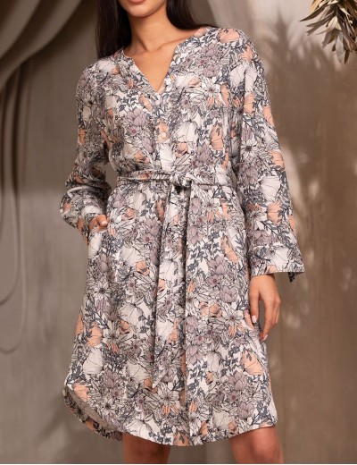 Короткая туника на пуговицах Mia-Amore DAISY 5821, Цвет: мультицвет, Размеры: 2XL, изображение 4