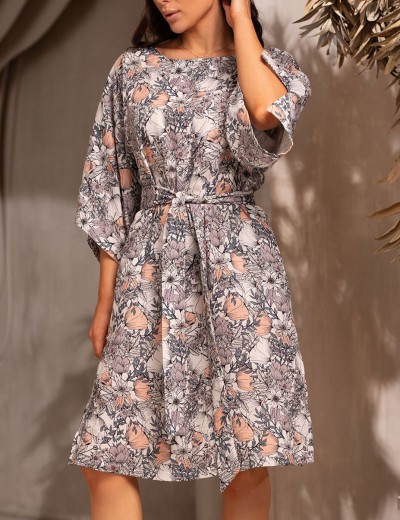 Туника из принтованного муслина Mia-Amore DAISY 5823, Цвет: мультицвет, Размеры: L/XL, изображение 4