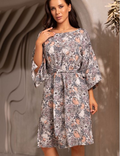 Туника из принтованного муслина Mia-Amore DAISY 5823, Цвет: мультицвет, Размеры: L/XL, изображение 3