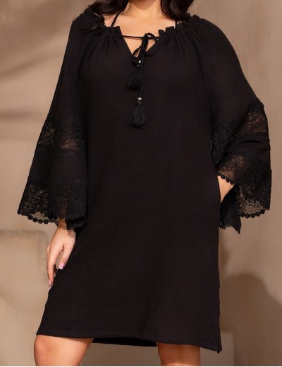 Туника с широким рукавом Mia-Amore LARNACA 5753 черный, Цвет: черный, Размеры: L/XL, изображение 4