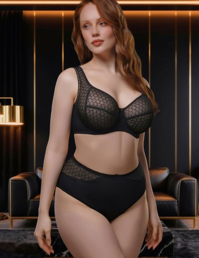 Бюстгальтер с подкроем Mioocchi ОДРИ 8384 nero, Цвет: nero (черный), Размеры: 80C, изображение 4