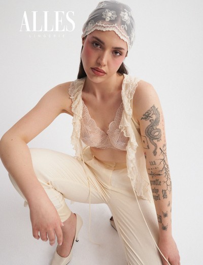 Кружевной бралетт Alles POSH ROUTINE M Bralette телесный, Цвет: телесный, Размеры: 65D, изображение 9