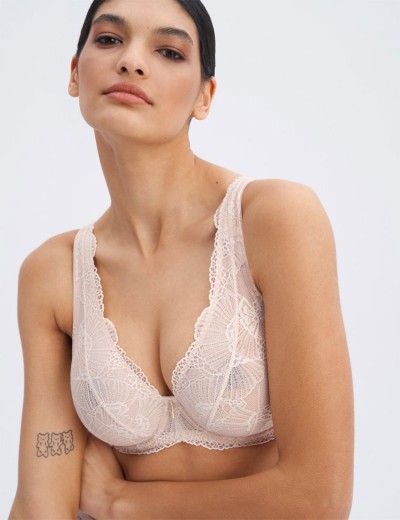 Бюстгальтер на большую грудь Alles POSH ROUTINE M Plus Bralette телесный, Цвет: телесный, Размеры: 65H, изображение 3