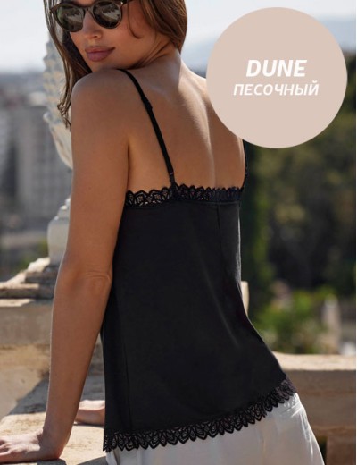 Майка-топ из модала Janira BELLA-MODAL 1040229 dune, Цвет: dune (песочный), Размеры: XL, изображение 3