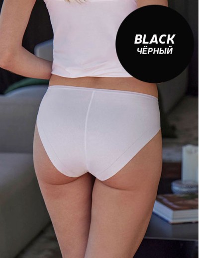 Трусы слипы Janira COTTON BAND Milano Glam 1032404 black, Цвет: black (черный), Размеры: M, изображение 2