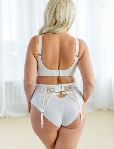 Пояс для чулок Kris Line PROMISE garter belt белый, Цвет: белый, Размеры: S, изображение 4