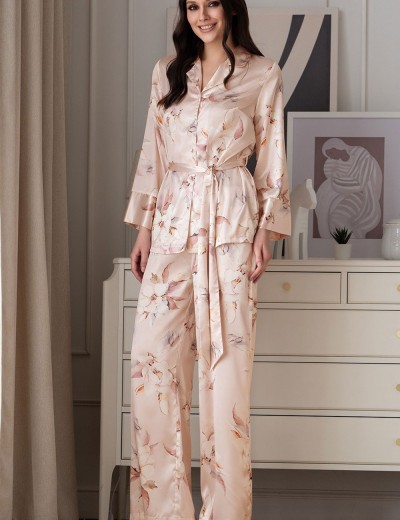 Шелковая пижама Mia-Amore GARDENIA 9026, Цвет: мультицвет, Размеры: 2XL, изображение 3