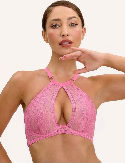 Бюстгальтер холтер Bella Misteria ROSE KISS soft bralette розовый, Цвет: розовый, Размеры: 65B, изображение 3