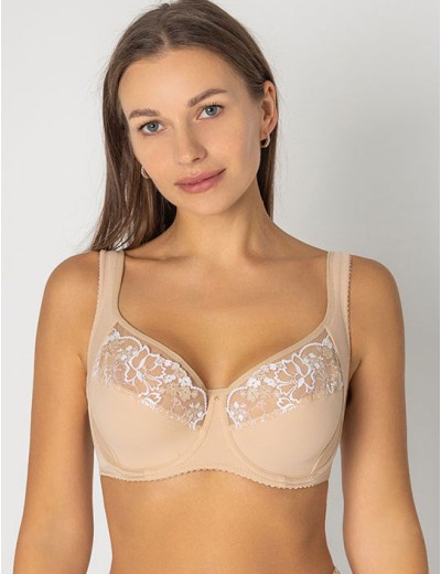 Бюстгальтер на широких бретелях Fluide АЛМОНД 7056 миндаль, Цвет: миндаль, Размеры: 75F, изображение 4