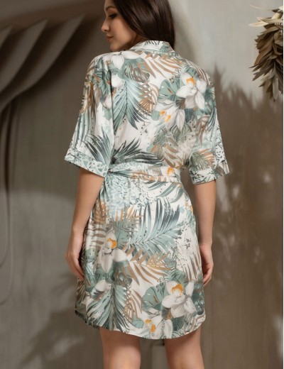 Рубашка из тканой вискозы Mia-Amore LIANORA 5850, Цвет: мультицвет, Размеры: 2XL, изображение 2