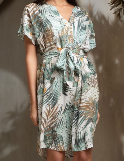 Короткая туника с поясом Mia-Amore LIANORA 5853, Цвет: мультицвет, Размеры: 2XL/3XL, изображение 4