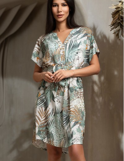 Короткая туника с поясом Mia-Amore LIANORA 5853, Цвет: мультицвет, Размеры: 2XL/3XL, изображение 3