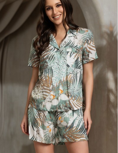 Пижама с шортами Mia-Amore LIANORA 5855, Цвет: мультицвет, Размеры: 2XL, изображение 3