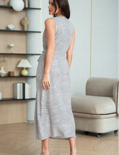 Удлиненное платье-рубашка Mia-Amore ALMA 5874, Цвет: серый, Размеры: 2XL, изображение 2