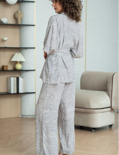 Пижама-тройка Mia-Amore ALMA 5875, Цвет: серый, Размеры: 2XL, изображение 4