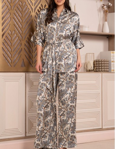 Комплект из смесового шелка Mia-Amore ANITA 4756, Цвет: мультицвет, Размеры: 2XL, изображение 4
