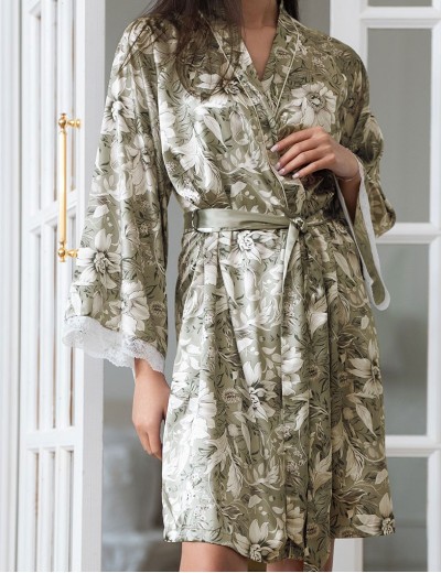 Короткий халат-кимоно Mia-Amore ANTONIA 4973, Цвет: мультицвет, Размеры: 2XL/3XL, изображение 4