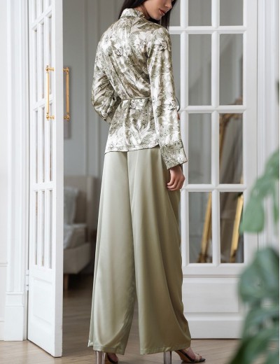 Шелковая пижама Mia-Amore ANTONIA 4975, Цвет: мультицвет, Размеры: 2XL, изображение 2